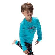 MrBeast Graphics Long-Sleeve Unisex Kids Pajamas, US Cotton Mr Beast Logo Design Pajama Set for Girl