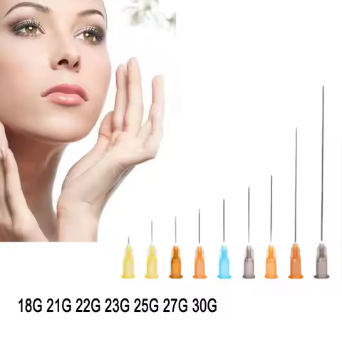100pcs Painless Small Needles Irrigator Teeth 32G 18G 21G 22G 23G 25G 27G Disposable Syringes Needle