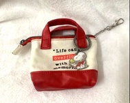 ★現貨包郵★復古Snoopy史努比史路比散銀袋 耳機袋 連Snoopy 鎖匙扣