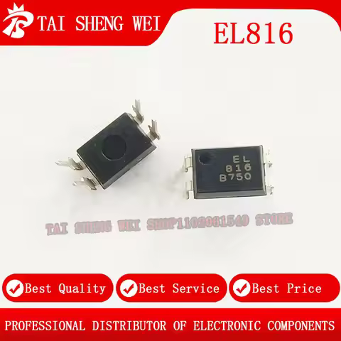 10PCS Brand New Original EL816(B) EL 816 DIP-4 Package Transistor Output Optocoupler Photocoupler Is