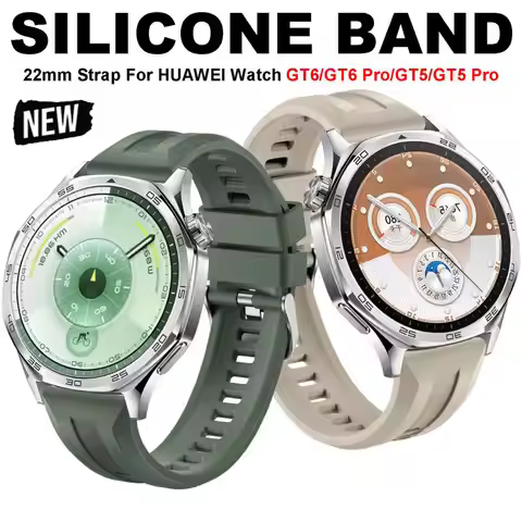22MM Silicone Strap For Huawei Watch GT6 Pro 46MM Sport Watchband Bracelet Correa For Huawei GT6 GT6