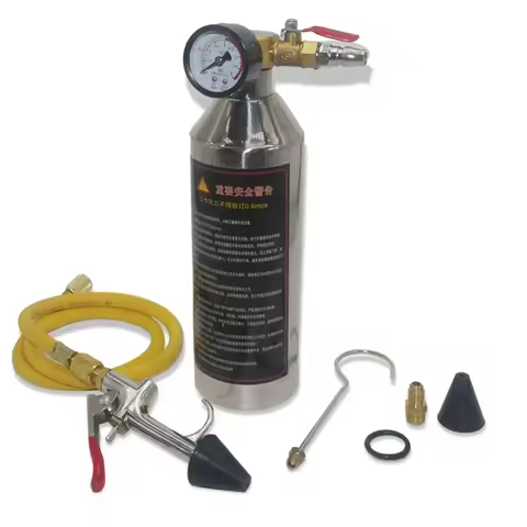 New A/C AC Air Conditioner System Flush Canister Gun Kit R134 R12 R22 R410 R404 Set