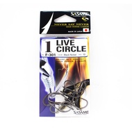 Sasame F-301 Live Circle Bait Hook Size 1 (4347)