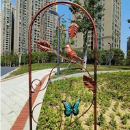 Cross-Border Hot Sale Outdoor Garden Iron Fence Detachable Decorative Vegetable Vine Arched Fence La