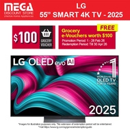 LG OLED55C5PSA 55" OLED EVO 4K C5 SMART TV | Free Wall Mount + $100 e-Vouchers Redeem From LG