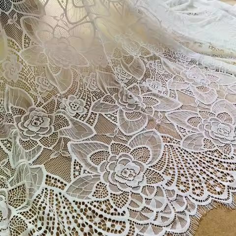 2021 April New Arrival Gowns Lace Fabric Eyelash Top Thick Quality Stock Clearance Special Price