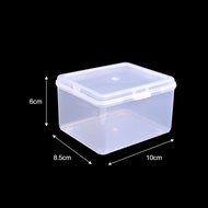 【COD】กล่องเก็บของพลาสติกใสอเนกประสงค์รูปทรงสี่เหลี่ยมผืนผ้าขนาดเล็กพร้อมฝาปิดกล่องเก็บเครื่องประดับ