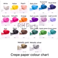 (SG seller) Party crepe paper /streamers for party backdrop birthday wall decoration decor