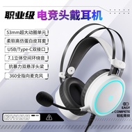 HP HP HP GH100 Professional Gaming Headset Wired Headset USB+Type-C Subwoofer Noise Cancellation