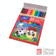 Elfen สีไม้ ดินสอสีไม้ แท่งยาว 24 สี จำนวน 1 กล่อง