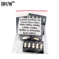 7kinds*5PCS=35PCS 49S-SMD SMD Crystals 6Mhz 8Mhz 10Mhz 12Mhz 16Mhz 20Mhz 11.0592Mhz Mhz 49SMD hjxrhg