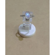 White Moonstone Ring Prehnite Ring 白月光戒指 金葡萄石戒指