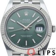 勞力士 Datejust 41 男士腕錶 Jubilee 薄荷綠 Datejust 41 126334 帶盒保固 K18WG/SS 男士腕錶 薄荷綠 成色極佳 [全新]