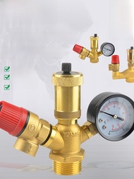 วาล์วระบายน้ำแบบอัตโนมัติทองแดงหนา Air Energy Buffer Water Tank Safety Component Boiler Explosion Pr