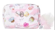 【 全新限量品❗️絕版 】JILL STUART Sweets Couture 甜點主義拉鍊化妝品收納袋( 化妝包/ 化妝袋/ 粉紅色/ 杯子蛋糕/ 馬卡龍/ 日本/ Sweets / Dessert