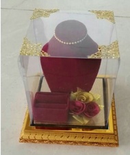 box kotak mahar hantaran seserahan lamaran pernikahan tempat cincin dan kalung kotaK wadah emas k