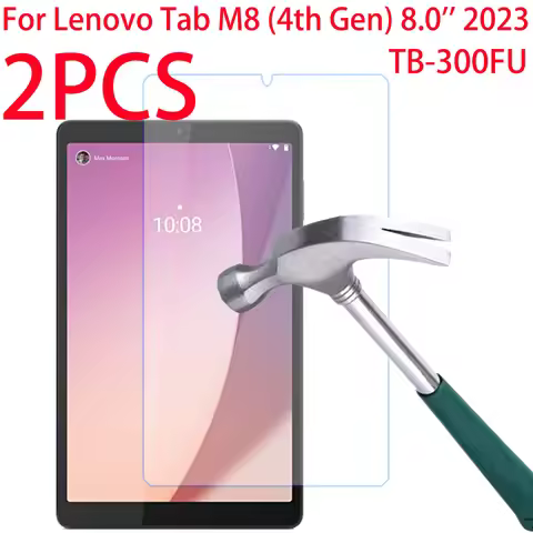 2 Packs Lenovo Tab M8 (4th Gen) 2023 8.0 inch Screen Protector TB300FU Tempered Glass Screen Film fo