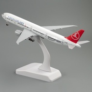 20cm Aircraft Boeing 777 Airlines Alloy Plane B777 with Wheel Model Toys Children Kids