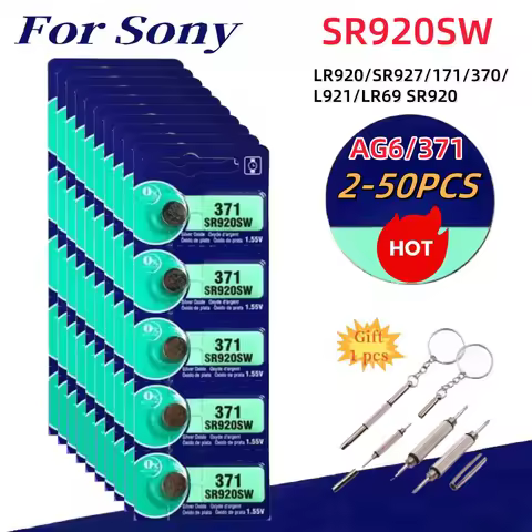 Original For SONY AG6 371 SR920SW LR920 SR927 171 370 L921 LR69 SR920 Button Batteries For Watch Toy