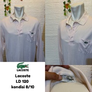 Kaos polo lacoste second branded original