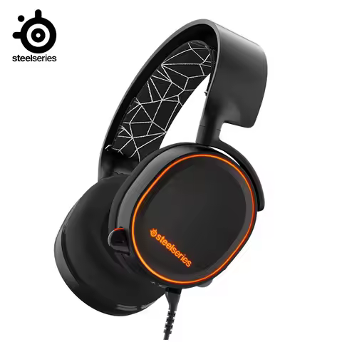 SteelSeries Arctis 5 RGB Illuminated Gaming Headset with DTS Headphone 7.1 Surround for PC, PlayStat