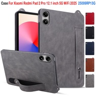 For Xiaomi Redmi Pad 2 Pro 12.1 inch 5G WiFi 2025 25099RP13G All-new Skin Feel Shell PU Leather Stan