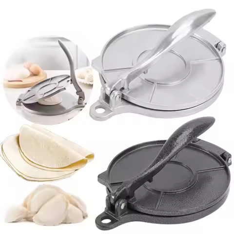 1pc Tortilla Press 6.3 Inch DIY Manual Corn Aluminum Alloy Tortillas Pressing Maker Cast Iron Homema
