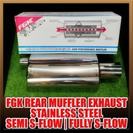 Rear Muffler Semi S-Flow| Fully S-Flow FGK exhaust stainless steel