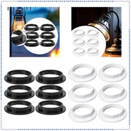 [Eigell] 6 Pieces E26 E27 Light Socket Shade Rings Threaded Reducer Retainer Ring for Table Lamp Pen