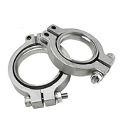Pengapit Bebibir Injap Ekzos Turbo Wastegate Diubahsuai Sesuai untuk MVS 38mm MVR 44mm 4.6