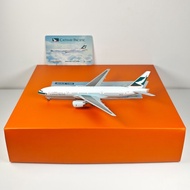 JC Wings EW4772009 1: 400 Cathay Pacific Airlines B777-200 B-HND Alloy Airplane Model