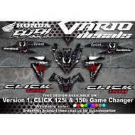 ✸✤Honda Click 125i decals sticker