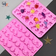 (KFL) Marine Life Gummy Mold Silicone Chocolate Mold Party Baking Mold Fire Paint Wax Pellet Mold Ep