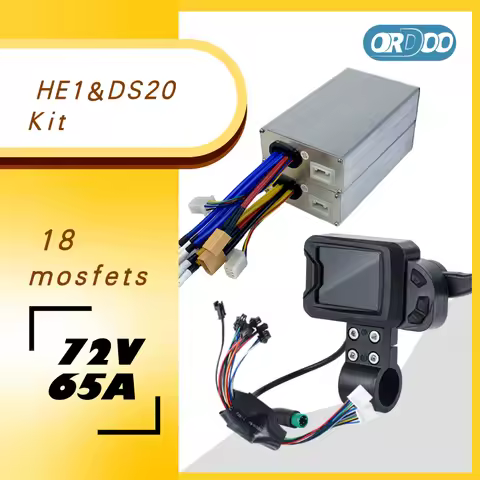 72V65A HE1 DS20 kit TFT Display ORDOO Sinewave Controller YUNLI for Savage YUME 72V Electric Scooter