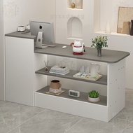 Simple Modern Bar Counter Cashier Front Desk Clothing Store Desk Arc Counter Women's Clothing Store 