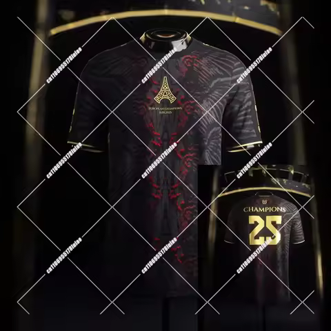 2025 Mens PSG Special Short Sleeve Football Shirt Training Soccer Uniform Moto The Parisians Europea