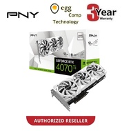 PNY GEFORCE RTX 4070 TI 12GB LED VERTO WHITE EDITION GRAPHIC CARD RTX4070TI