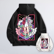 美音 UTA 紅髮歌姬 海賊王 航海王 大圖 純棉落肩銀狐絨連帽夾克外套 台灣獨家動漫T