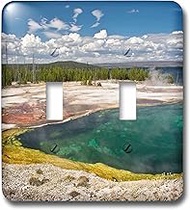 3dRose lsp_251597_2 Abyss Pool, West Thumb Geyser Basin, Yellowstone National Park, WY - Double Togg