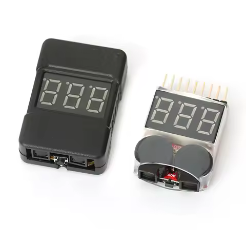 Lipo Battery Tester BX100 RC 1-8S Low Voltage Buzzer Alarm Sound Warning Checker with LED Indicator 