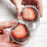 草莓大福 (6入) (日本白玉粉/手炒紅豆餡) 草莓季限定 (3/6~3/25)