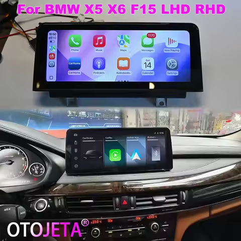 10.25" Touch Screen Car Radio For BMW X5 F15 X6 2014-2017 NBT EVO Linux Wireless CarPlay Android Aut