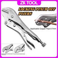 ZKT 7" Pinch off Plier CT-201 Picit Plier Refrigerator tool Access Valve Flaring Tool Manifold Gauge