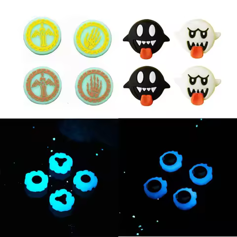 Luminous Silicone Thumb Stick Grip Cap Cover For Nintendo Switch Oled NS Lite For Sony PS5 PS4 Pro P