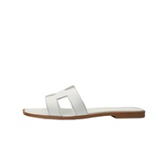 Hermes Oran Sandal Blanc