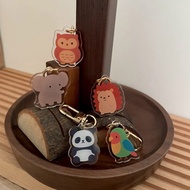 動物們 貓頭鷹吊飾 刺蝟吊飾 熊貓吊飾 大象吊飾 鸚鵡吊飾