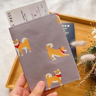 護照套 Passport Holder 護照夾 護照收納 灰色柴犬款