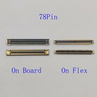 2-5Pcs 78Pin USB Charger Charging FPC Connector For Samsung A12 A22 A13/A32/A52/A42/A72/A52S/A82 LCD