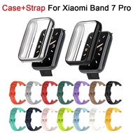 2 in 1 for Xiaomi Mi Band 7 pro Strap Case  Xiaomi Mi band 7 Pro Soft TPU Strap + PC Cases Cover