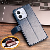 For Huawei Honor X60i 5G LYN-AN00 Vintage Classic Leather Wallet Case Flip Notebook Cover Magnetic C